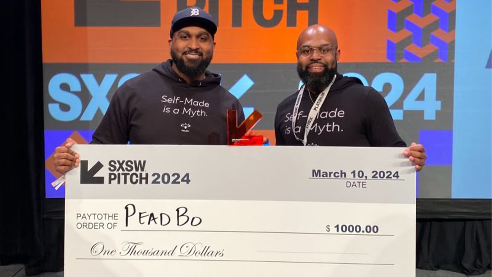 Black-Owned Digital Platform Peadbo Wins $1K Check At SXSW 2024 Pitch Competition Black-Owned Digital Platform Peadbo Wins $1K Check At SXSW 2024 Pitch Competition