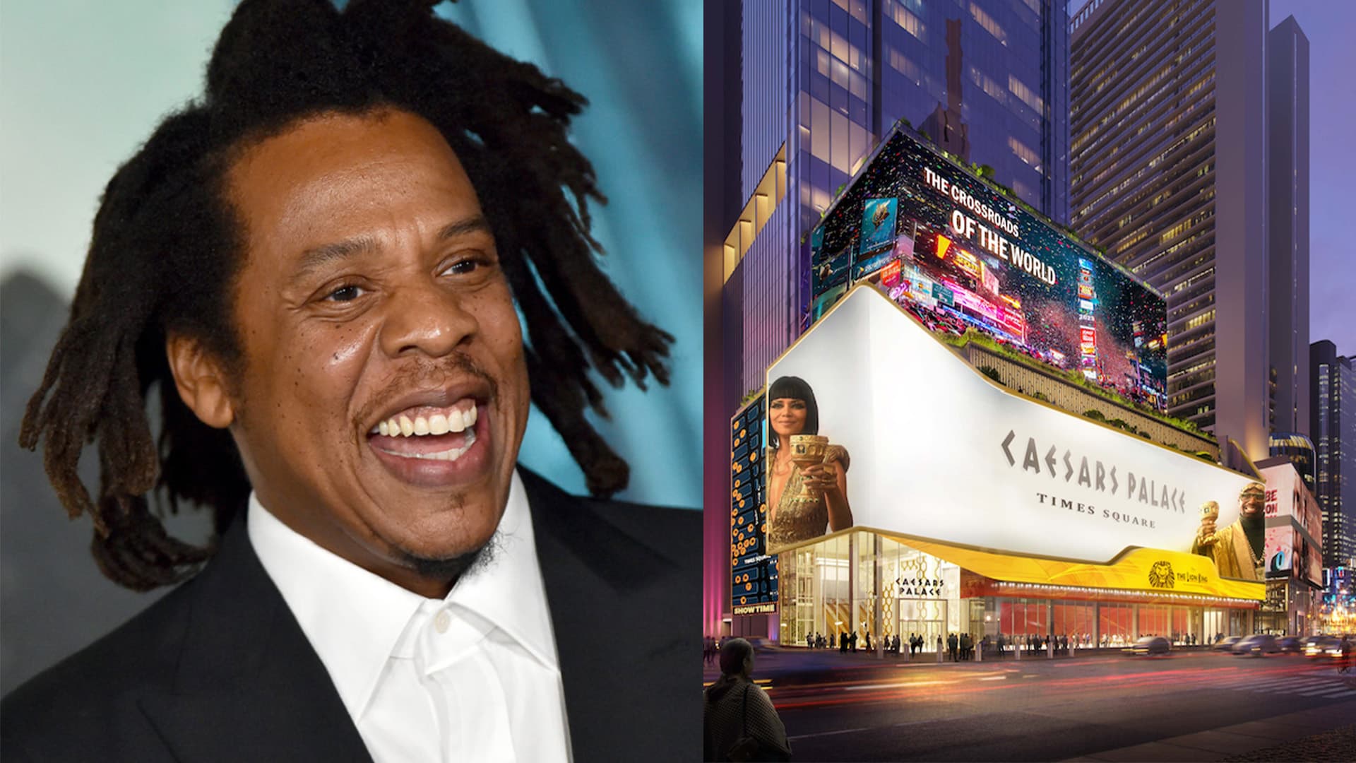 Jay-Z's Roc Nation Leads 'Unprecedented' $15M Commitment To New Yorkers With Caesars Palace Times Square Proposal Jay-Z's Roc Nation Leads 'Unprecedented' $15M Commitment To New Yorkers With Caesars Palace Times Square Proposal